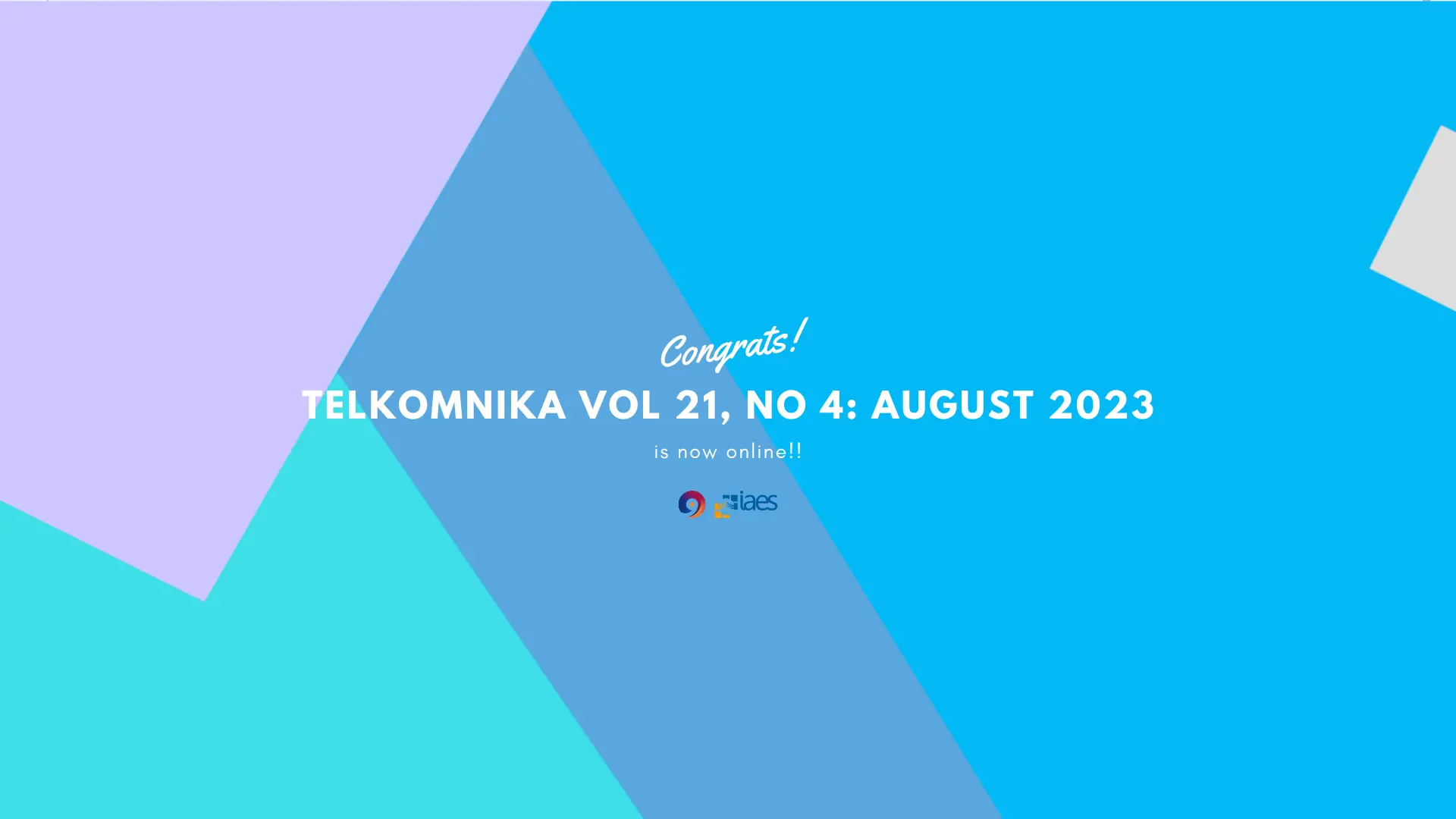Read more about the article Isu terbaru telah rilis!! TELKOMNIKA (Telecommunication Computing Electronics and Control) Vol 21, No 4: Agustus 2023